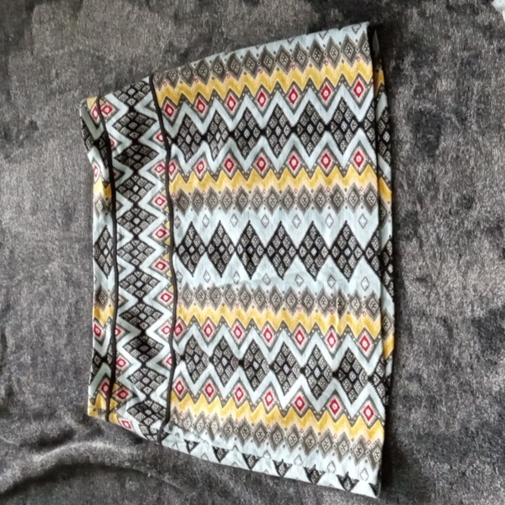 LOFT geometric print lined miniskirt